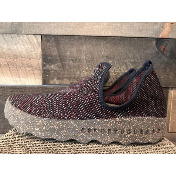 ASPORTUGUESAS by Fly London City Sneaker Slip On Mesh Shoe Red Womens Size 9 - Picture 1 of 8